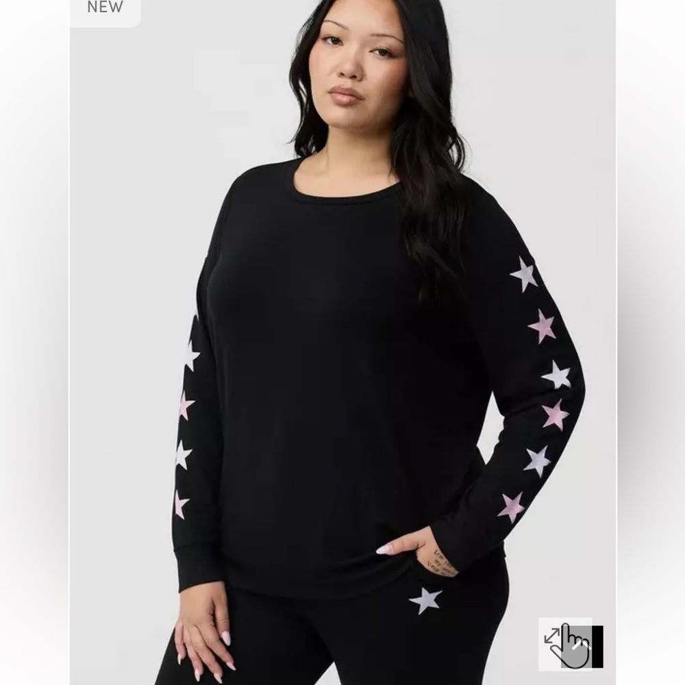 NEW Torrid 4 French Terry Pullover Lounge Sweatshirt